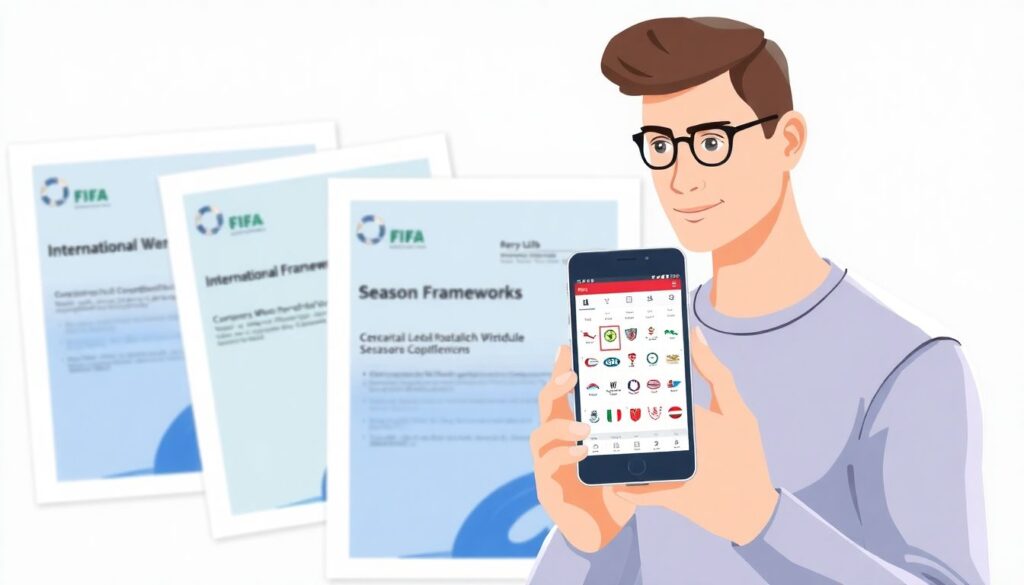 История появления мирового футбольного календаря - иллюстрация