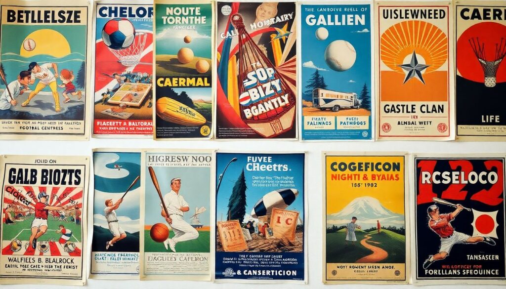 Редкие архивы: плакаты и афиши больших матчей - иллюстрация
