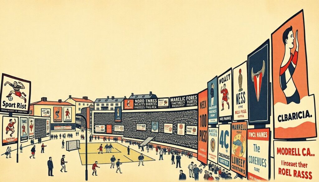 Редкие архивы: плакаты и афиши больших матчей - иллюстрация