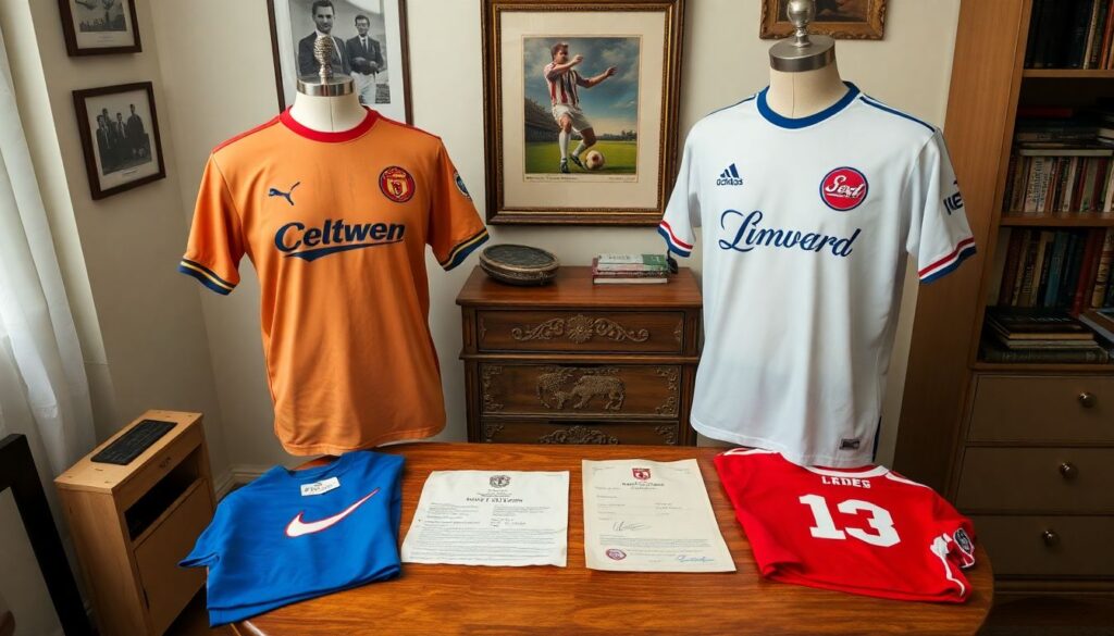 Разбор архивных футболок и брендов клубов - иллюстрация