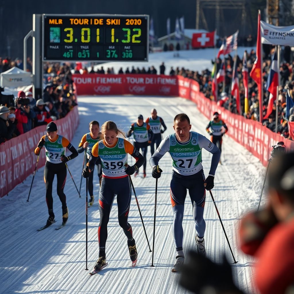 Русские лыжники провалили спринт на Тур де Ски: Непряева и Коростелев