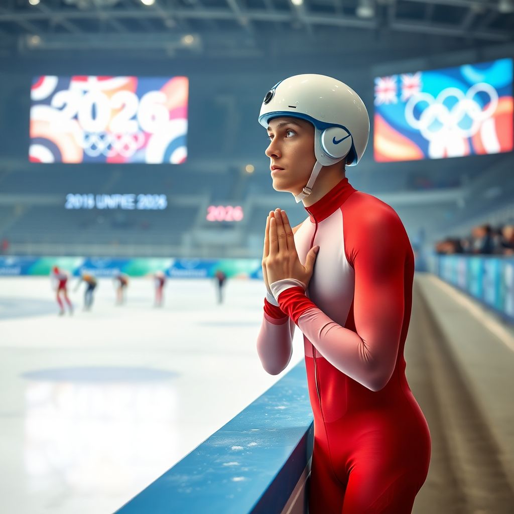 Русский шорт‑трекер молит судей на Олимпиаде‑2026, но получает дисквалификацию