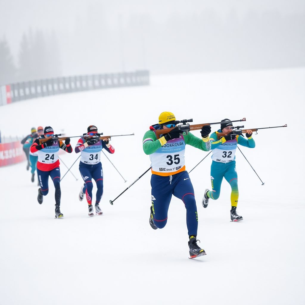 Чемпионат России по биатлону: Белоруссия побеждает, золото у Подмосковья