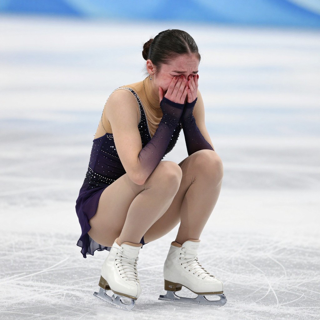 Камила Валиева расплакалась после проката произвольной программы на контрольных прокатах